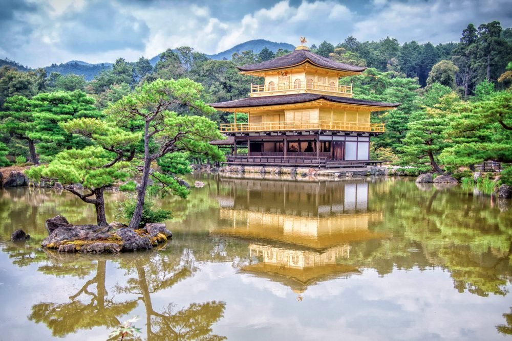Kinkaku-ji,Temple of the Golden Pavilion,  Zen Buddhist temple, Kyoto, Japan